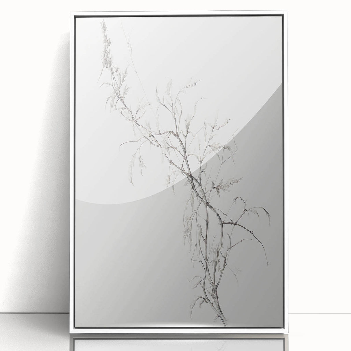 Vintage Botanical Art Prints – Delicate Branch Pencil Drawing
