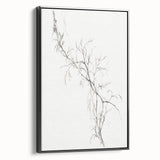 Vintage Botanical Art Prints – Delicate Branch Pencil Drawing