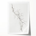 Vintage Botanical Art Prints – Delicate Branch Pencil Drawing