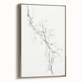 Vintage Botanical Art Prints – Delicate Branch Pencil Drawing