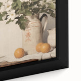 Vintage Botanical Art Prints – White Flowers in Pitcher Illustration