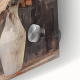 Vintage Botanical Art Prints – Red and White Roses in Vase Illustration