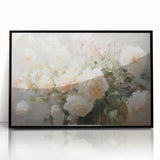 Vintage Botanical Art Prints – Soft Pink Roses in Vase Illustration