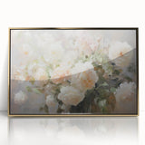 Vintage Botanical Art Prints – Soft Pink Roses in Vase Illustration