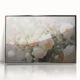 Vintage Botanical Art Prints – Soft Pink Roses in Vase Illustration