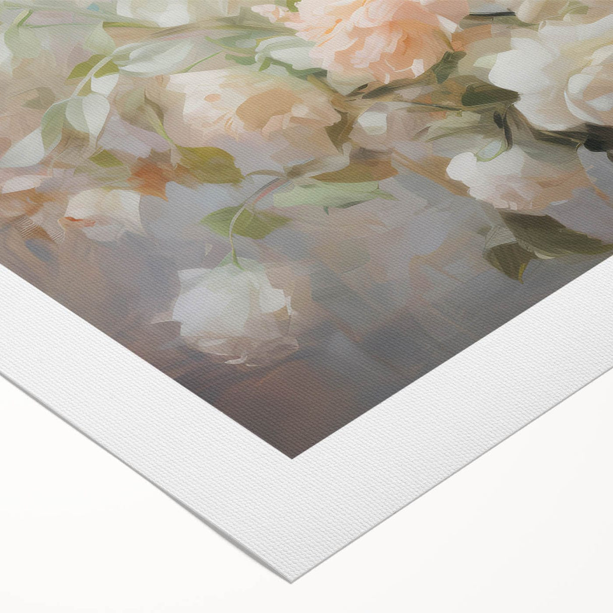 Vintage Botanical Art Prints – Soft Pink Roses in Vase Illustration