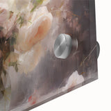 Vintage Botanical Art Prints – Soft Pink Roses in Vase Illustration