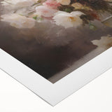 Vintage Botanical Art Prints – Soft Pink Roses in Vase Illustration