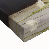 Vintage Botanical Art Prints – White Flowers in Glass Vase Illustration