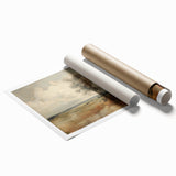 Vintage Botanical Art Print - Serene Landscape with Tree – Framed