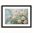 Vintage Botanical Art Print - Soft Pink Roses – Framed