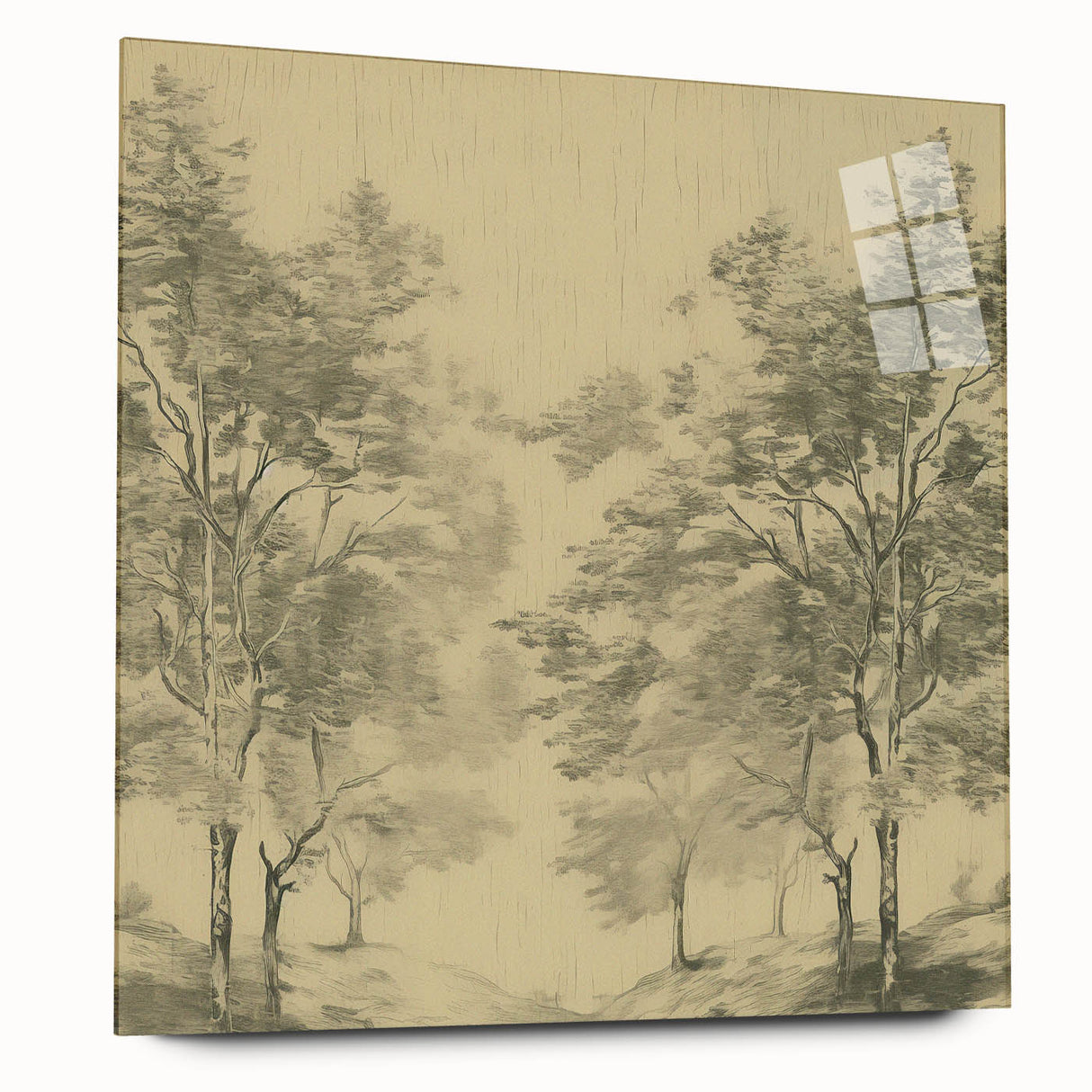 Vintage Botanical Art Prints – Scenic Tree Landscape Drawing