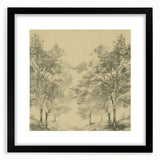 Vintage Botanical Art Prints – Scenic Tree Landscape Drawing