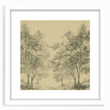 Vintage Botanical Art Prints – Scenic Tree Landscape Drawing
