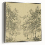 Vintage Botanical Art Prints – Scenic Tree Landscape Drawing