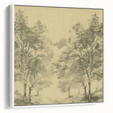 Vintage Botanical Art Prints – Scenic Tree Landscape Drawing