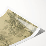 Vintage Botanical Art Prints – Scenic Tree Landscape Drawing