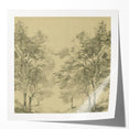 Vintage Botanical Art Prints – Scenic Tree Landscape Drawing
