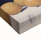 Vintage Botanical Art Print - White Flowers in Vase with Lemons – Framed