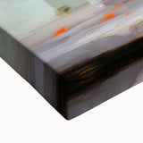 Vintage Botanical Art Print - Red Flowers in Glass Vase – Framed