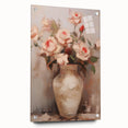 Vintage Botanical Art Print - Roses in Vase – Framed