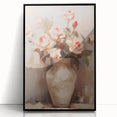 Vintage Botanical Art Print - Roses in Vase – Framed
