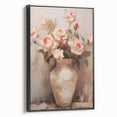 Vintage Botanical Art Print - Roses in Vase – Framed