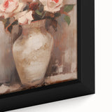 Vintage Botanical Art Print - Roses in Vase – Framed