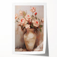 Vintage Botanical Art Print - Roses in Vase – Framed