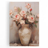 Vintage Botanical Art Print - Roses in Vase – Framed