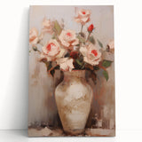 Vintage Botanical Art Print - Roses in Vase – Framed