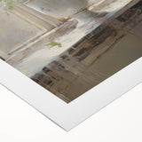 Vintage Botanical Art Print - White Flowers by Window – Framed