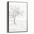 Vintage Botanical Art Print - Tree Sketch in Field – Framed
