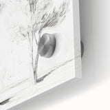 Vintage Botanical Art Prints – Pencil Drawing of Trees – Elegant Wall Art