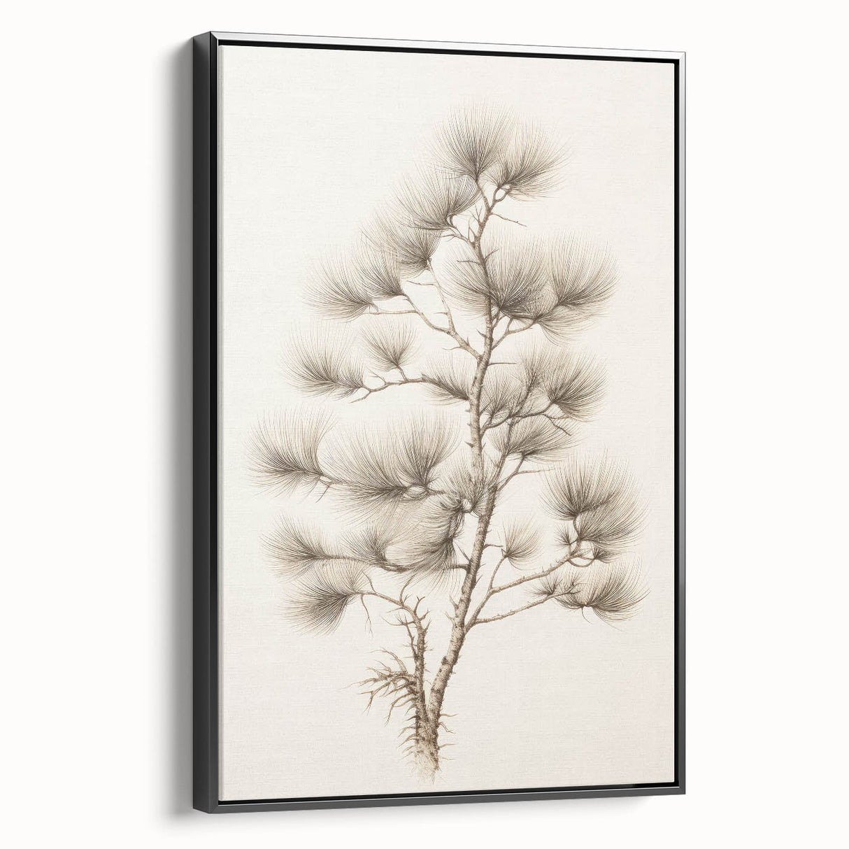 Vintage Botanical Art Prints – Pine Tree Illustration – Elegant Wall Art