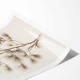 Vintage Botanical Art Prints – Pine Tree Illustration – Elegant Wall Art