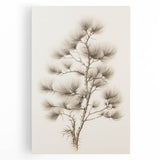 Vintage Botanical Art Prints – Pine Tree Illustration – Elegant Wall Art