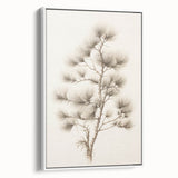 Vintage Botanical Art Prints – Pine Tree Illustration – Elegant Wall Art