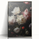 Vintage Botanical Art Print: Antique Floral Illustration with Peonies