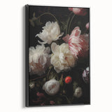 Vintage Botanical Art Print: Antique Floral Illustration with Peonies