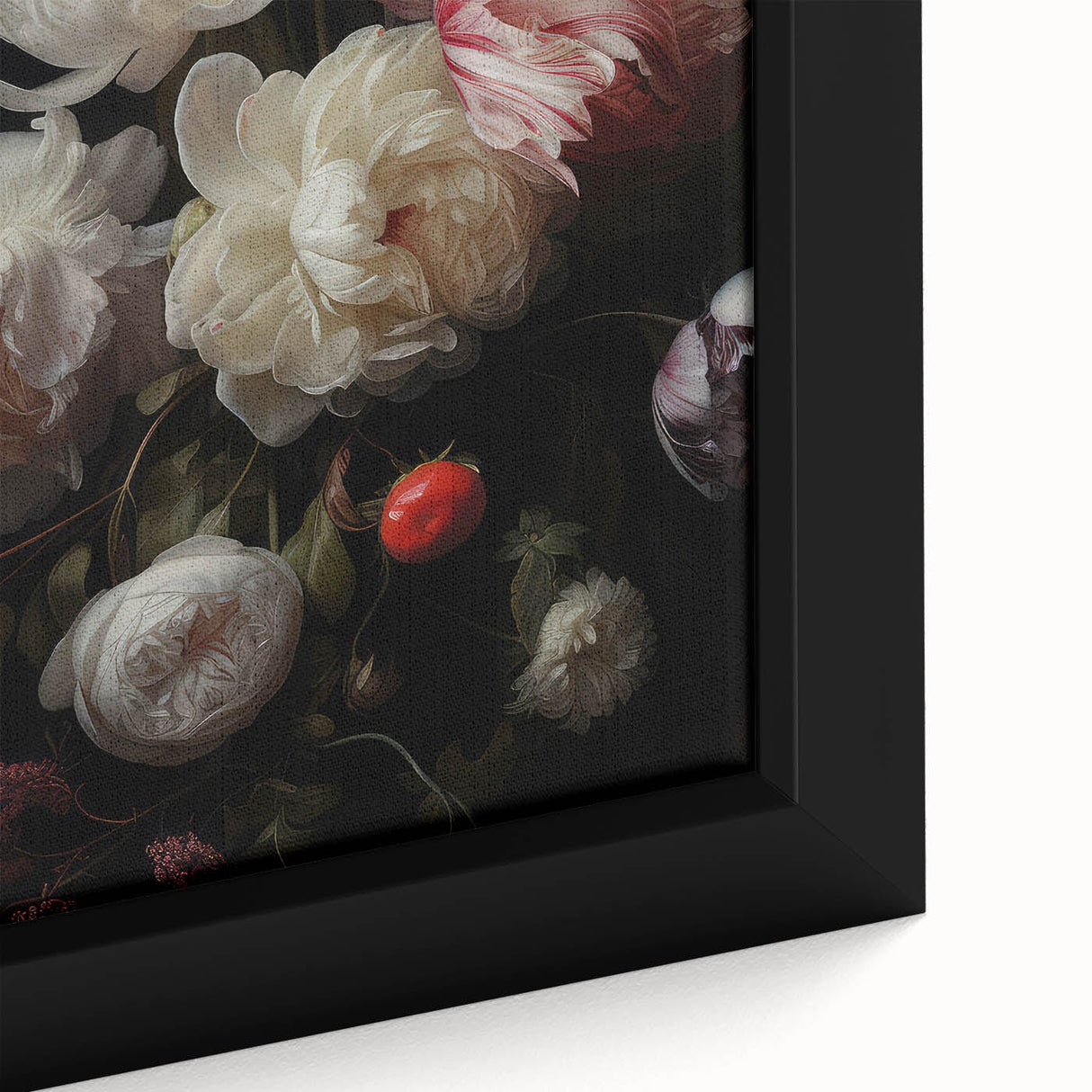 Vintage Botanical Art Print: Antique Floral Illustration with Peonies