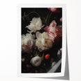 Vintage Botanical Art Print: Antique Floral Illustration with Peonies