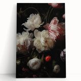 Vintage Botanical Art Print: Antique Floral Illustration with Peonies