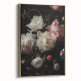Vintage Botanical Art Print: Antique Floral Illustration with Peonies