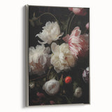 Vintage Botanical Art Print: Antique Floral Illustration with Peonies