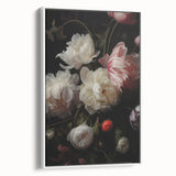 Vintage Botanical Art Print: Antique Floral Illustration with Peonies