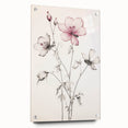 Vintage Botanical Art Print: Elegant Floral Sketch with Soft Details