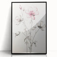 Vintage Botanical Art Print: Elegant Floral Sketch with Soft Details