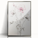 Vintage Botanical Art Print: Elegant Floral Sketch with Soft Details