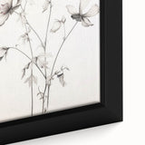 Vintage Botanical Art Print: Elegant Floral Sketch with Soft Details